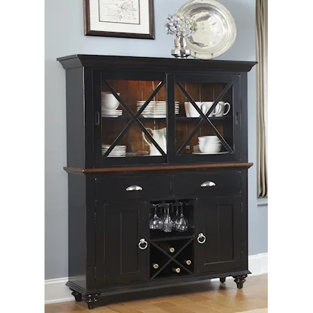 Black Hutch and Buffet